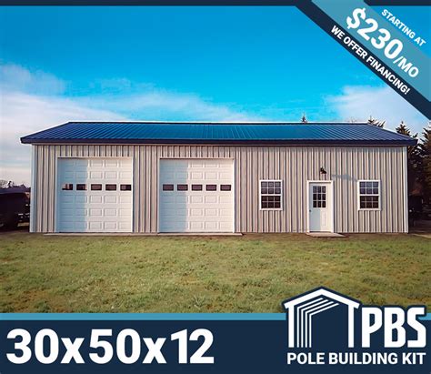 30x50x12 metal houses|30x50x12 pole barn kit.